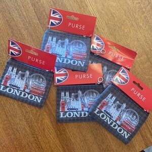 Bundle / Lot of 5 London Coin Pouches